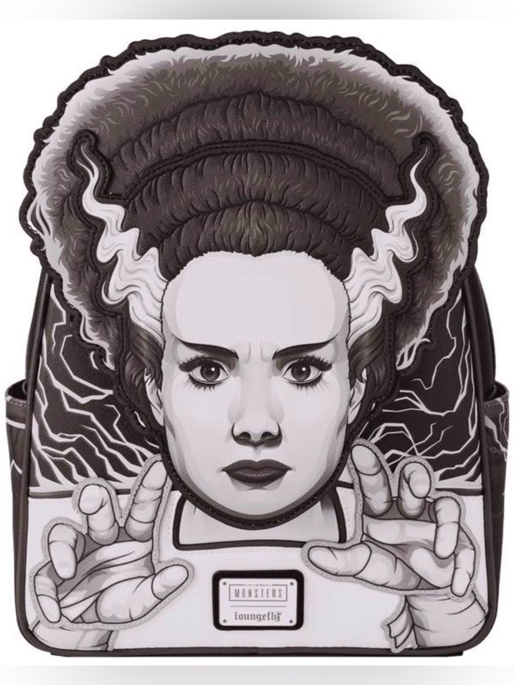 Bride Of Frankenstein Glow Mini LoungeFly Backpack w/ wallet